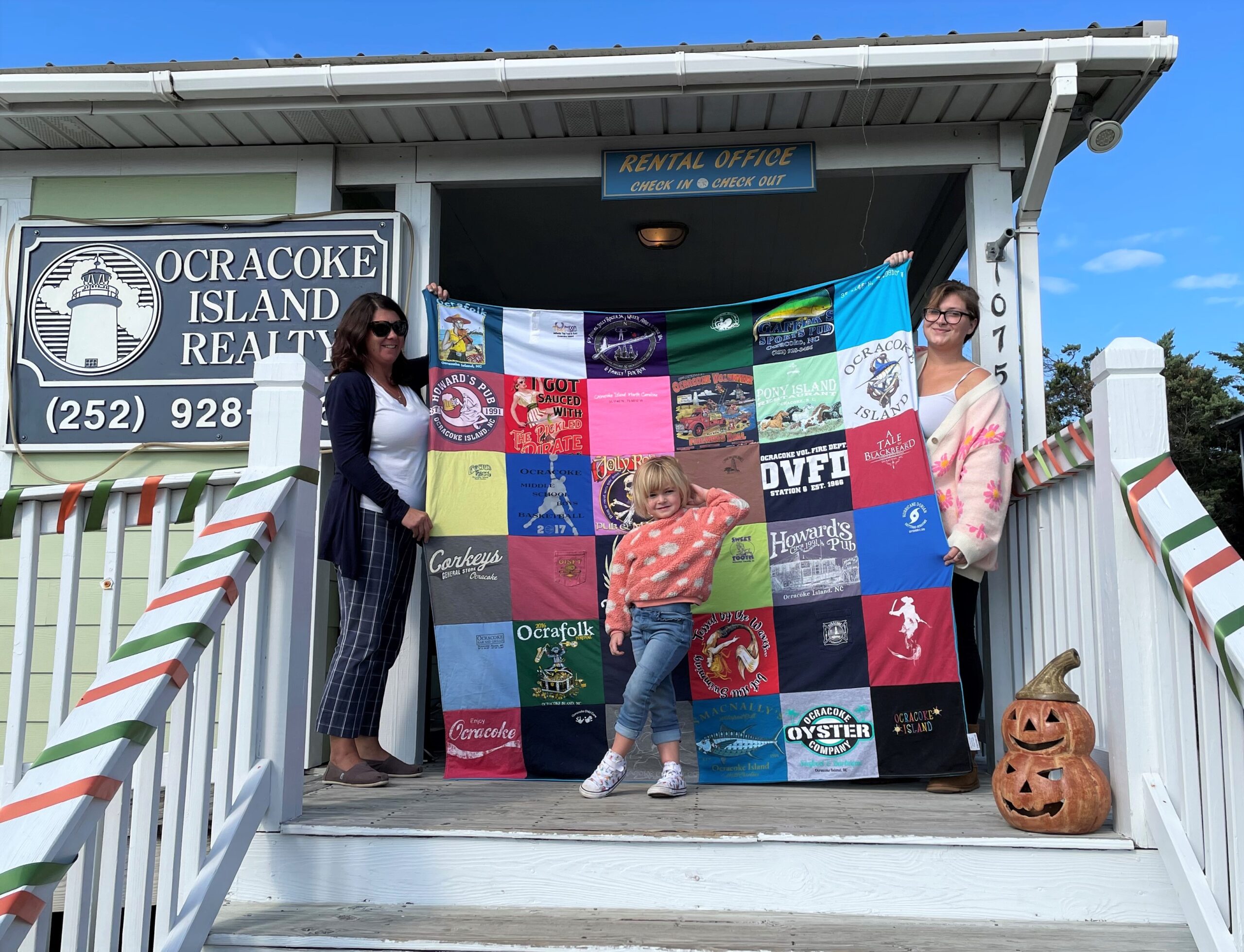 Showing the quilt